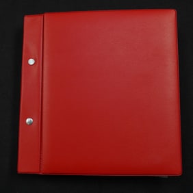 Collection of First Day Covers in Red Album Binder