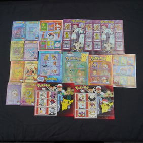17pc 1995-2001 Pokemon Stamp Collection