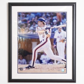 Gary Carter Signed Framed Photo, Steiner Authenticated
