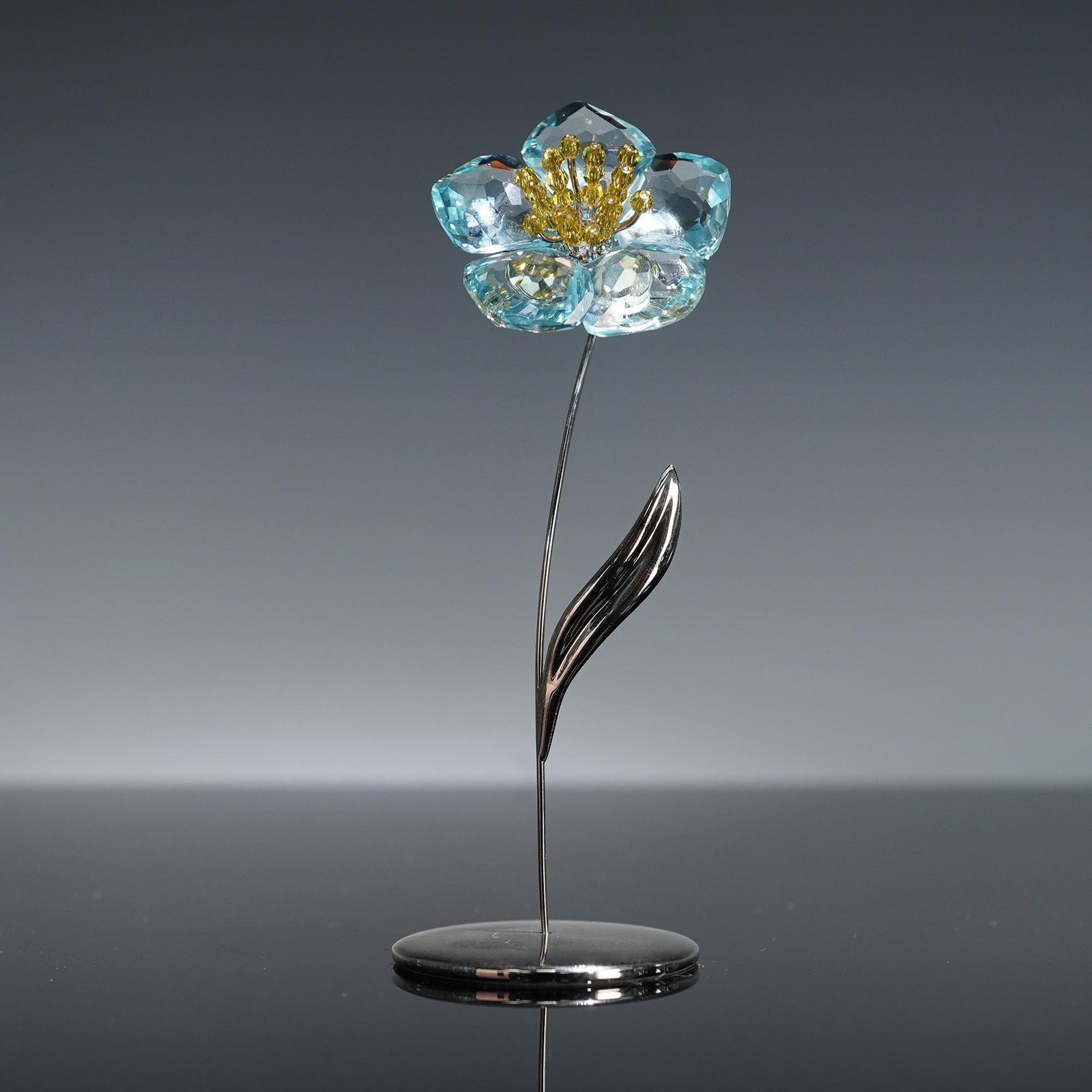 Swarovski Crystal Paradise Flower Figurine, Daeni Light Topaz (1 of 5)