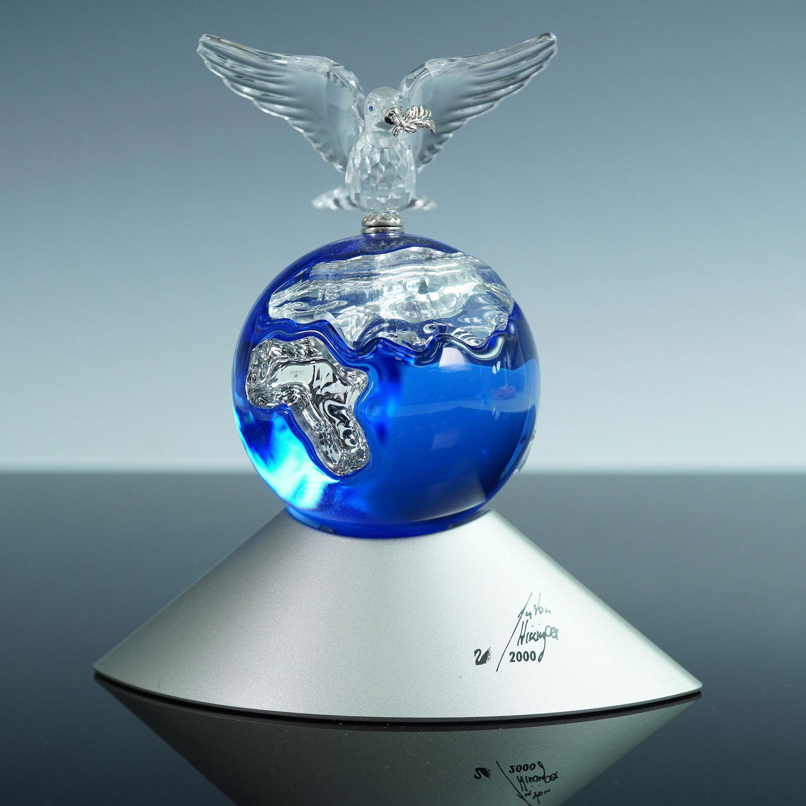 Swarovski Crystal Figurine, Peace on Earth, Signed (1 of 7)