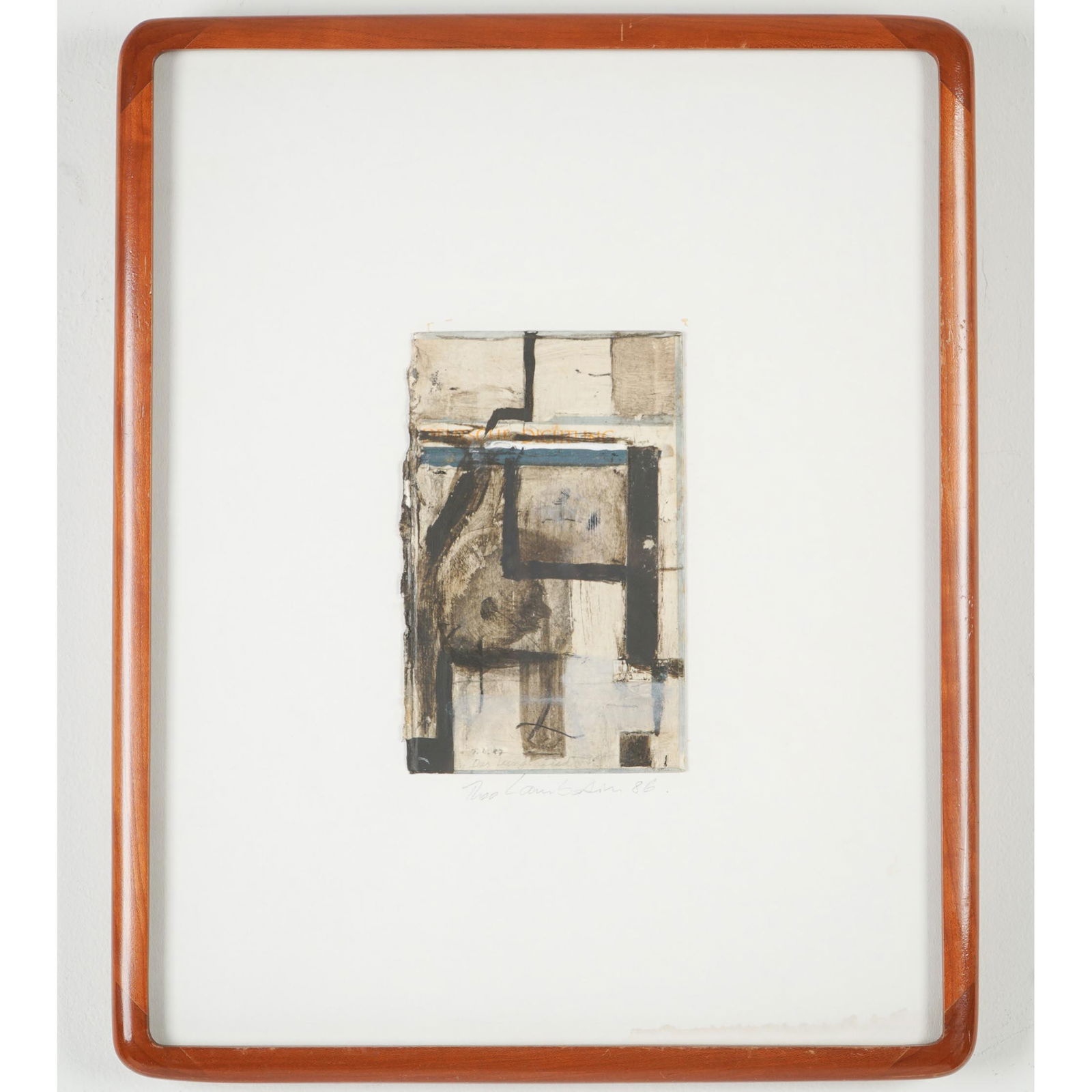 Theo Lambertin, Mixed Media Work, Das Lungenlied, Signed (1 of 4)