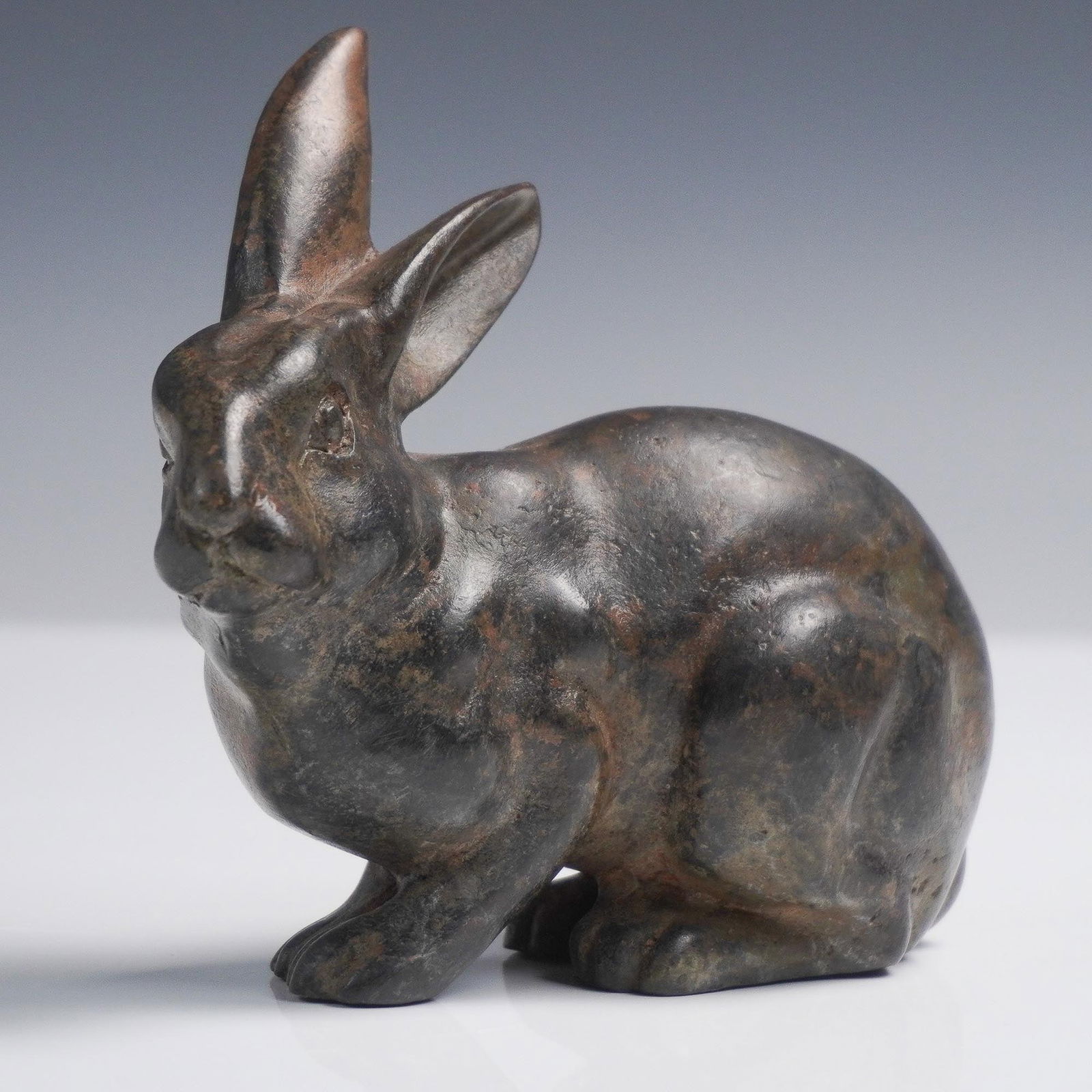 Pierre Chenet Bronze Rabbit Figurine (1 of 3)
