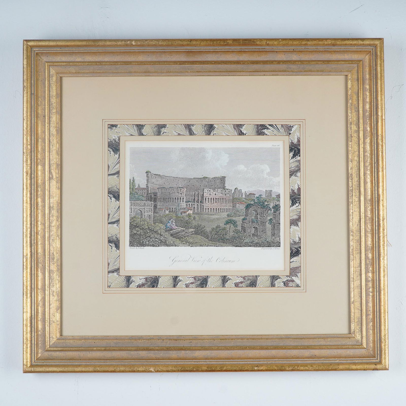 John Smith (Aft.) Hand-Colored Engraving, General View of the Coliseum (1 of 9)