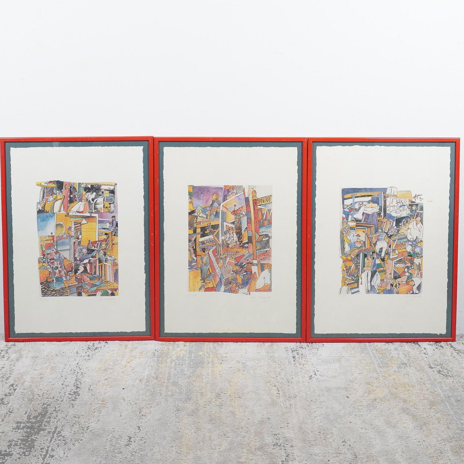 3pc John H. Howard Signed Limited Edition Print Set (1 of 2)