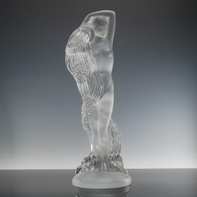 Lalique Crystal Statue, Grande Nue Nereides
