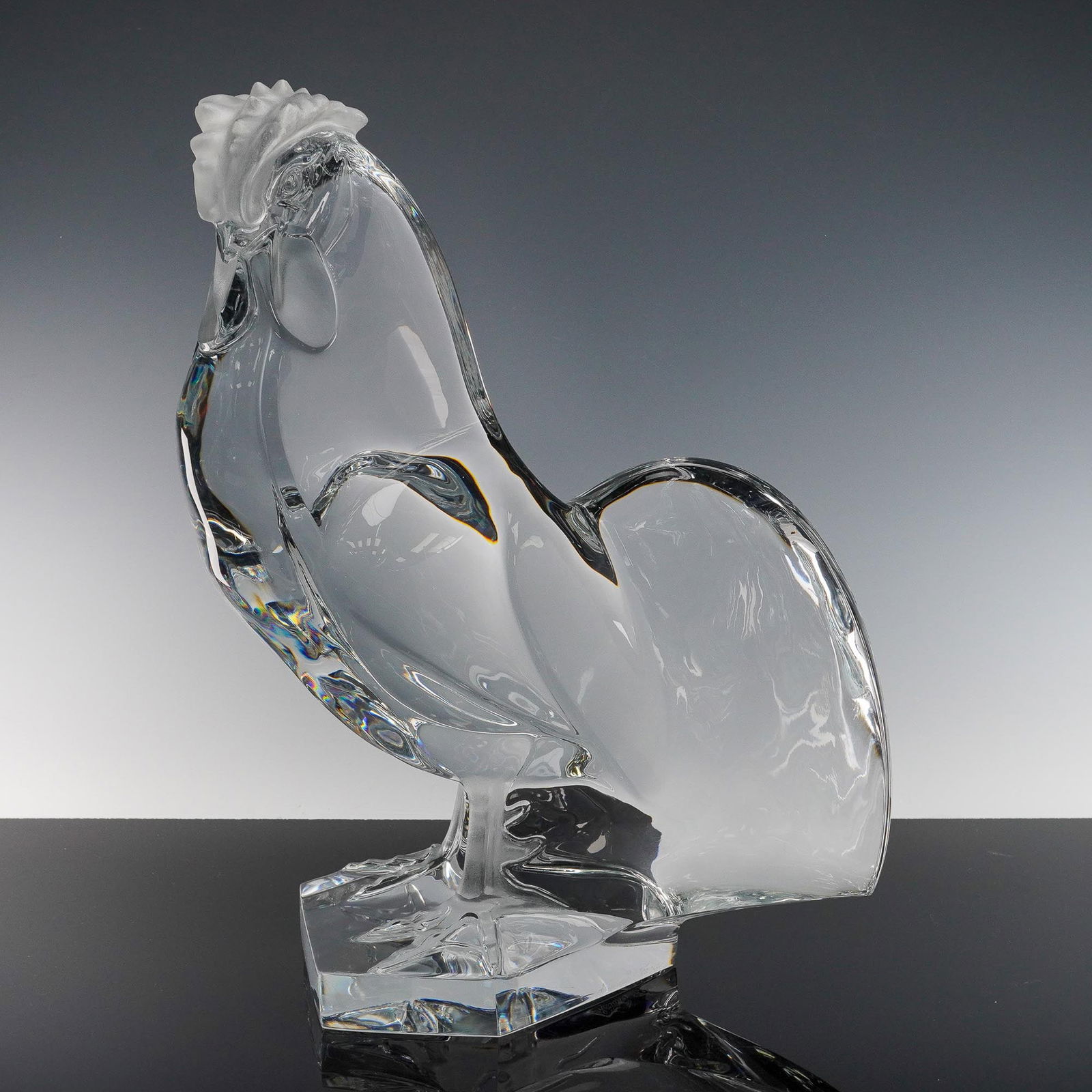 Lalique Crystal Sculpture, Rooster (1 of 8)