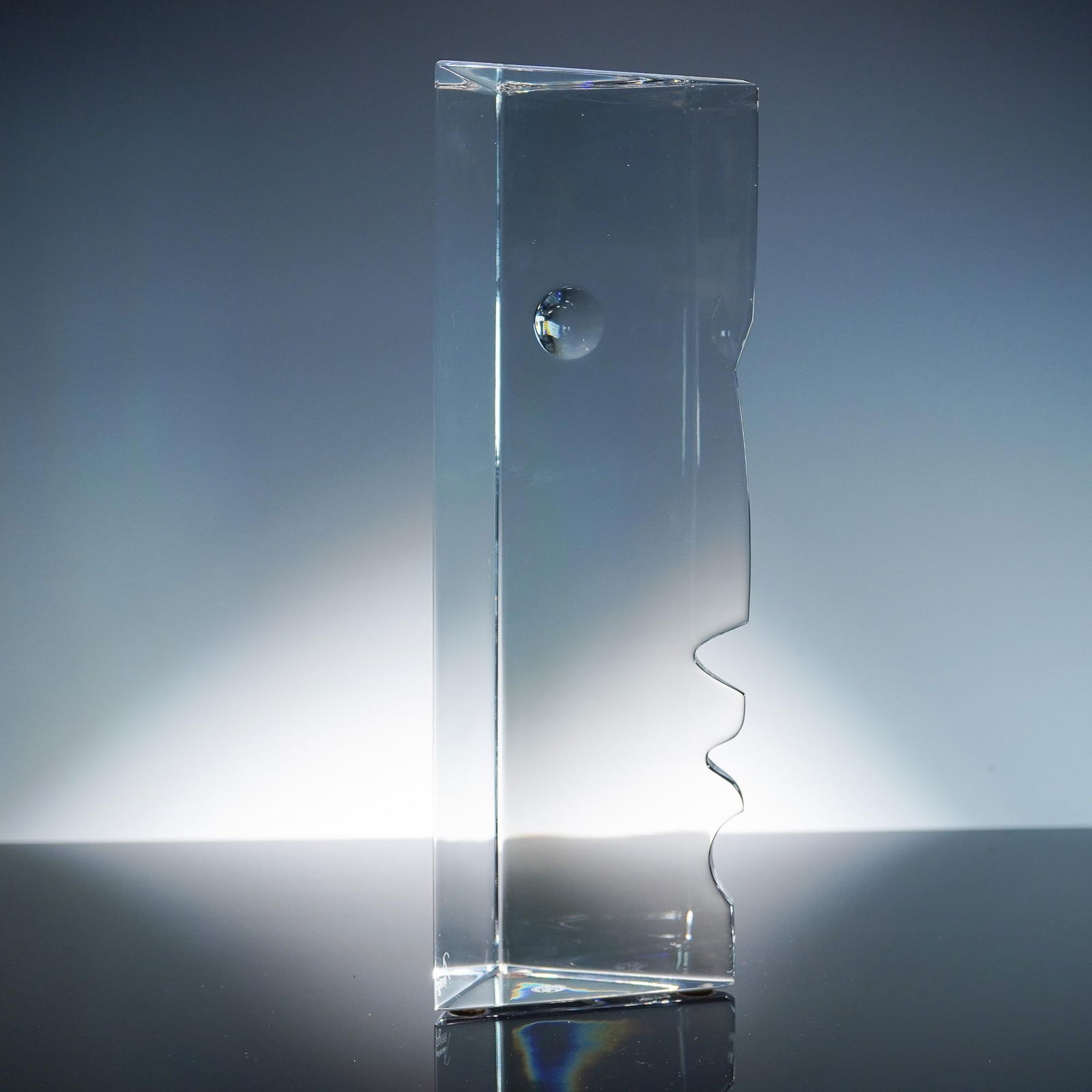 Baccarat by Robert Rigot Crystal Face Sculpture, Encounter Man (1 of 8)