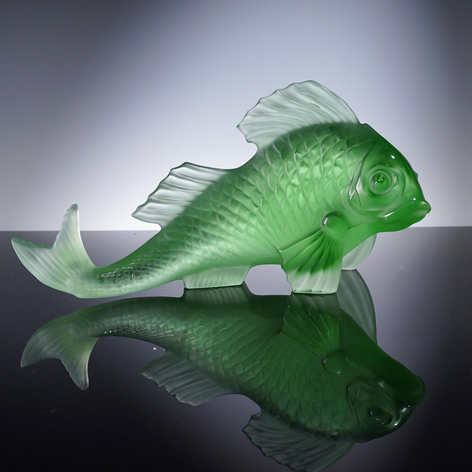 Baccarat Crystal Carp-Koi Sculpture with Box (1 of 10)