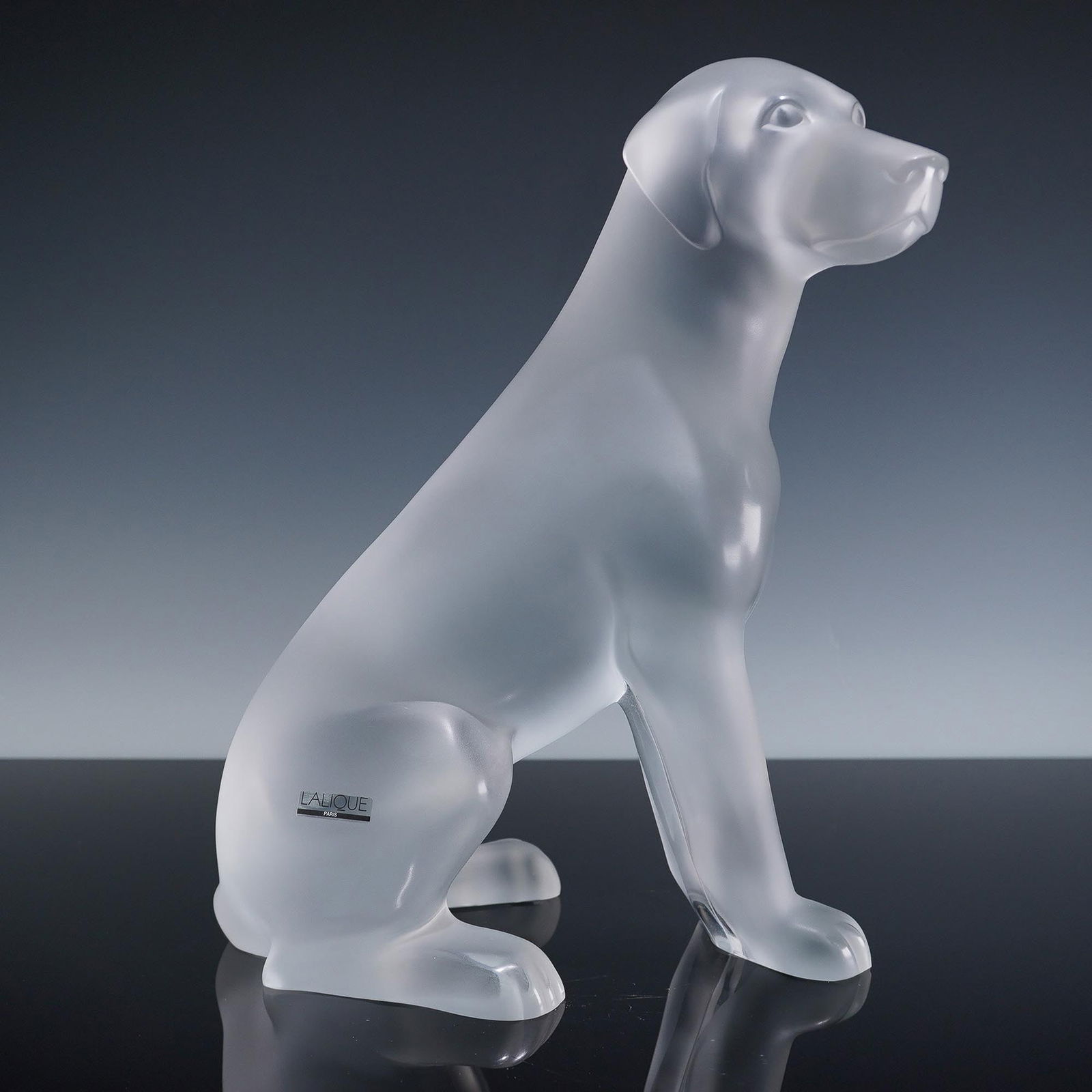 Lalique Crystal Figure, Labrador (1 of 8)