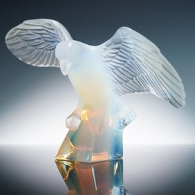 Lalique Crystal Opalescent Eagle Figurine
