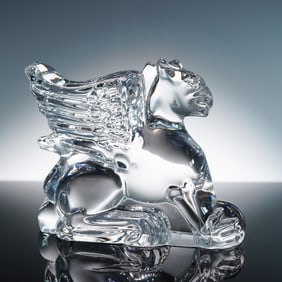 Baccarat Clear Crystal Figurine, Griffin