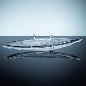 Baccarat Crystal Figurine, Feather Plume