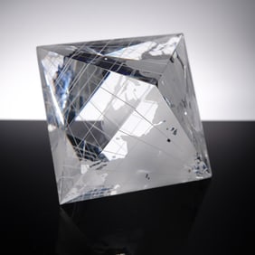 Baccarat Crystal World Map Paperweight