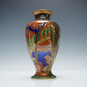 Wedgwood Fairland Lustre Vase, Imps on a Bridge Z5481