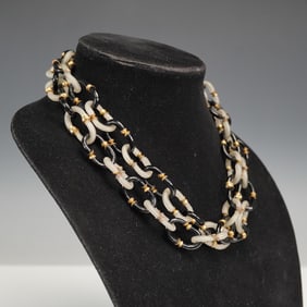 Archimede Seguso for Chanel Glass Link Necklace, 1950s