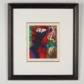 Linda Le Kinff Signed Serigraph, La Late, COA