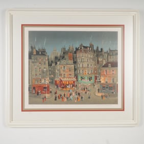 Michel Delacroix, Limited Edition Color Lithograph, Le Grand Bal, Signed