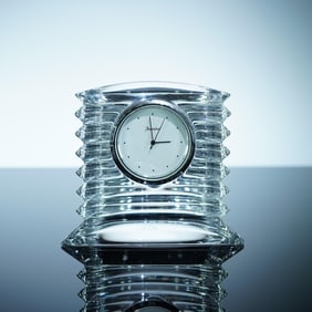 Baccarat Crystal Clock, Lalande Design