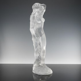 Lalique Crystal Statue, Oeanide
