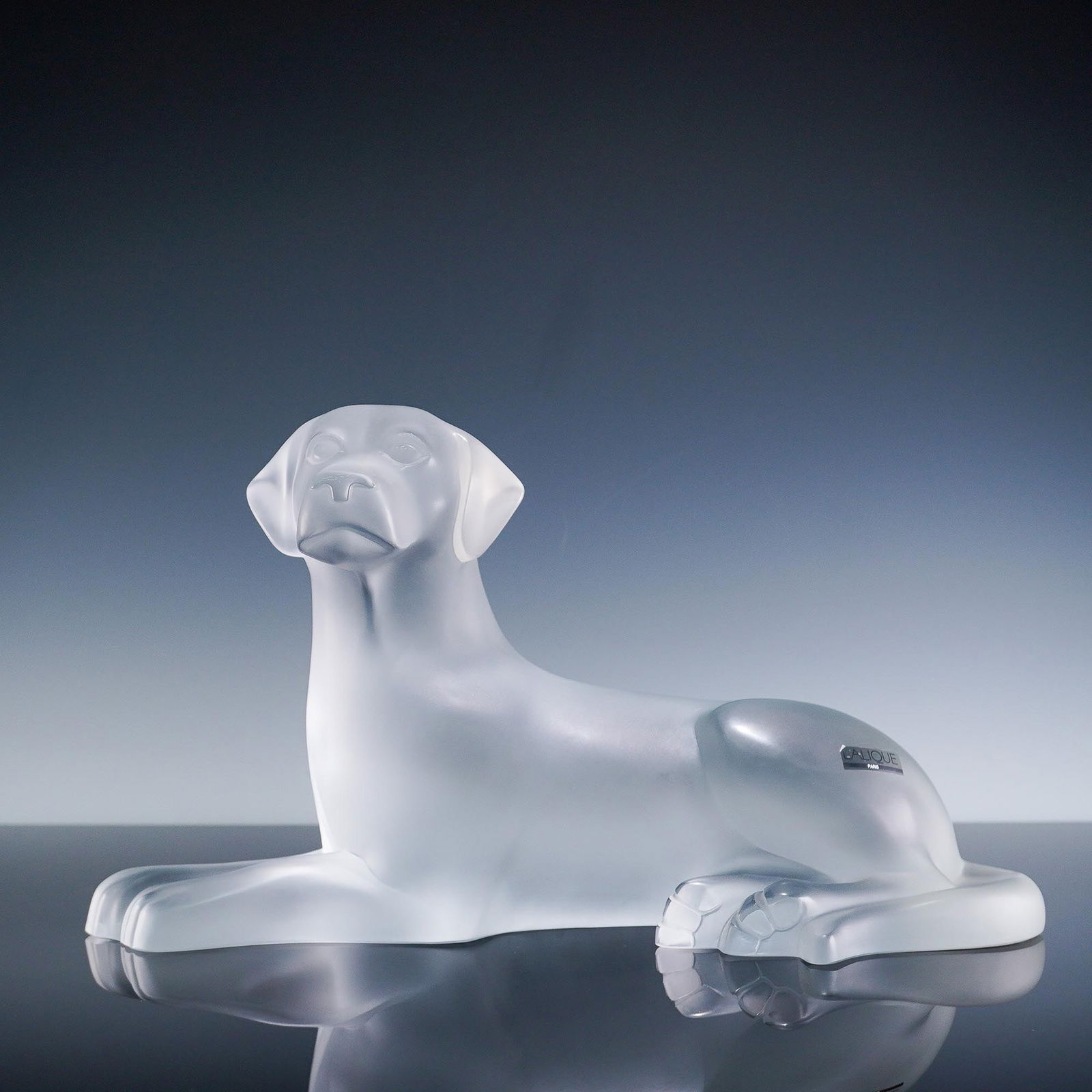 Lalique Crystal Sculpture, Labrador (1 of 4)