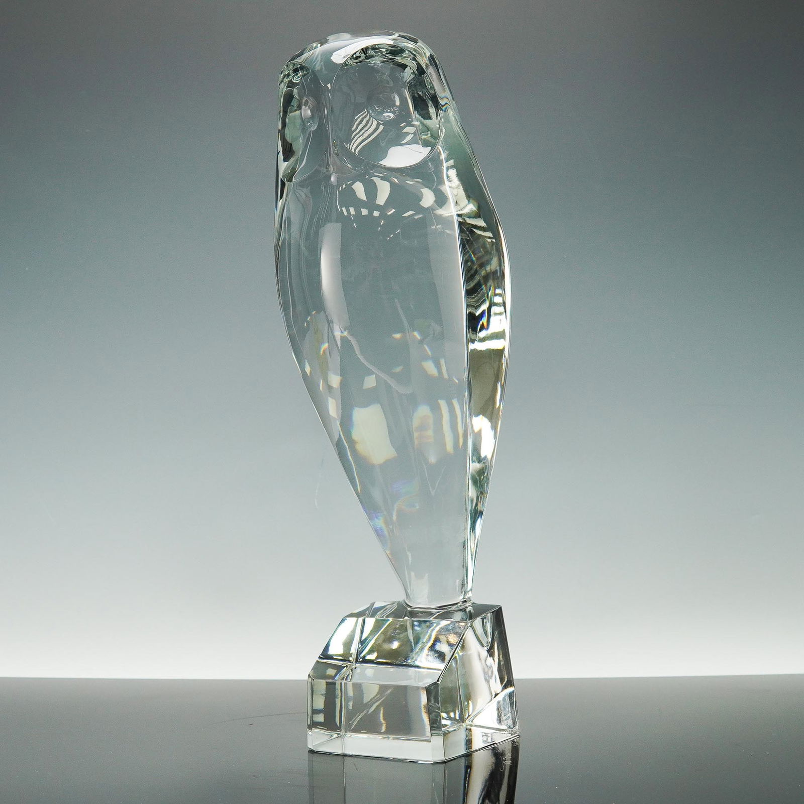 Baccarat Robert Rigot Crystal Sculpture, Owl (1 of 6)
