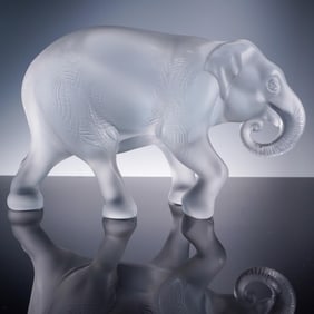 Lalique Crystal Figurine, Elephant