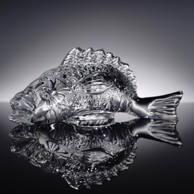 Baccarat Crystal Figurine, Caprille Fish