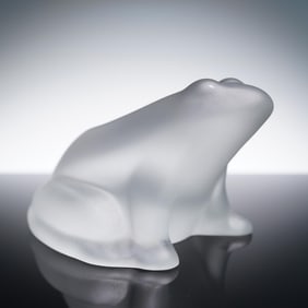 Baccarat Crystal Figurine, Frog