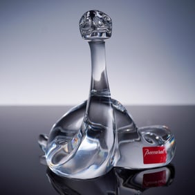 Baccarat Crystal Figurine, Snake