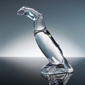 Baccarat Crystal Figurine, Toucan