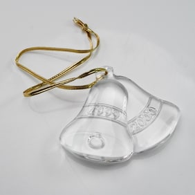 Orrefors Millennium Bells Crystal Ornament by Erika Lagerbielke