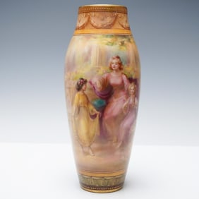 Royal Doulton George White Porcelain Vase, The Dance
