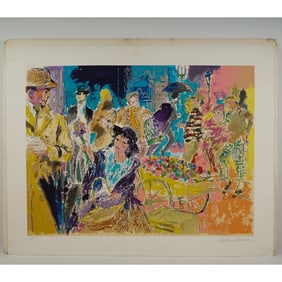 LeRoy Neiman, Artist Proof Serigraph, My Fair Lady Street Scene, Signed