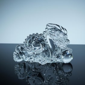 Baccarat Clear Crystal Figurine, Dragon