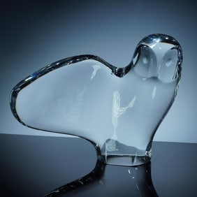 Baccarat Crystal Figurine, Limited Edition Owl by Rigot