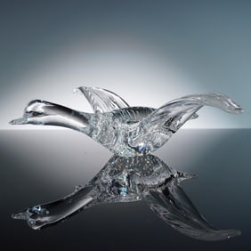 FM Konstglas Crystal Bird Figurine