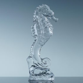 Waterford Crystal Seahorse Paperweight