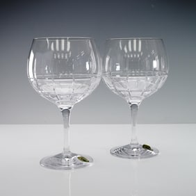 2pc Waterford Crystal Gin Journeys Balloon Goblets, Cluin