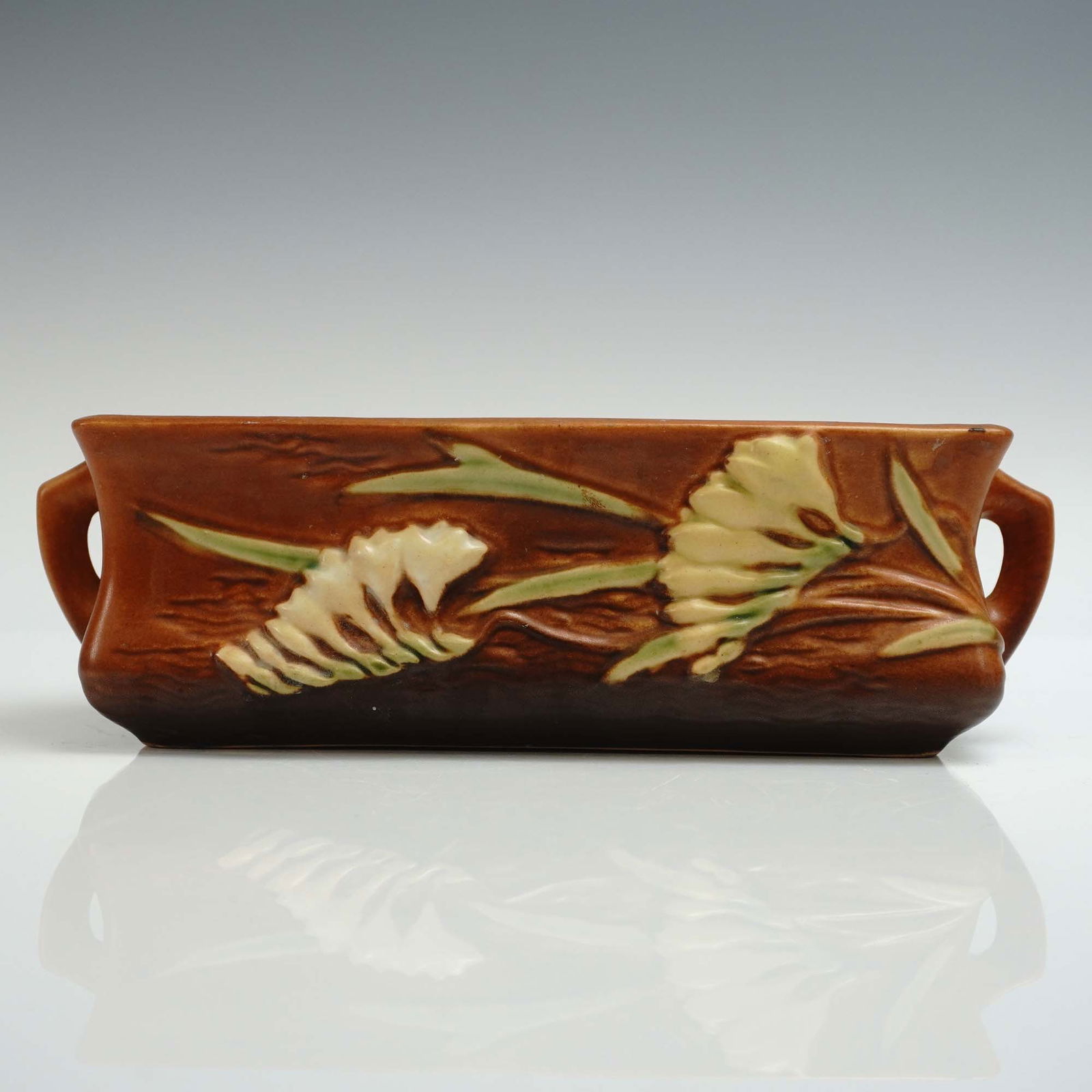 Roseville Pottery Planter, Freesia (1 of 5)