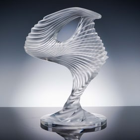 Lalique Crystal Trophee Sculpture