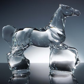 Baccarat Clear Crystal Figurine, Horse