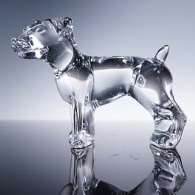 Baccarat Crystal Figurine, Jack Russell Dog