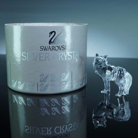 Swarovski Crystal Figurine, Wolf