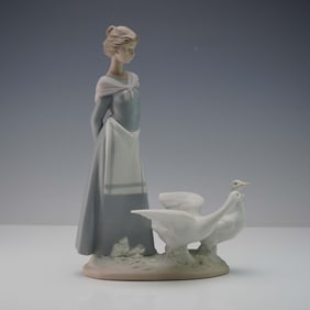 Lladro Porcelain Figurine, Barnyard Scene 1015659