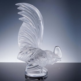 Lalique Crystal Figurine, Rooster