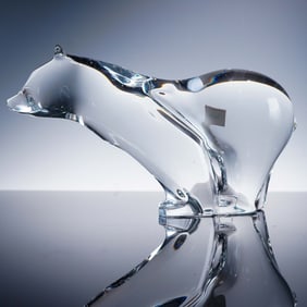 Baccarat Crystal Figurine, Bear
