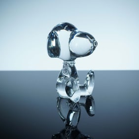 Baccarat Crystal Figurine, Snoopy