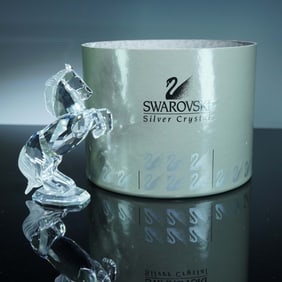 Swarovski Crystal Figurine, Stallion White