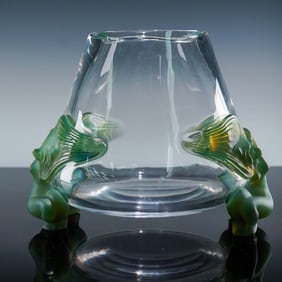 Lalique Crystal Antinea Vase